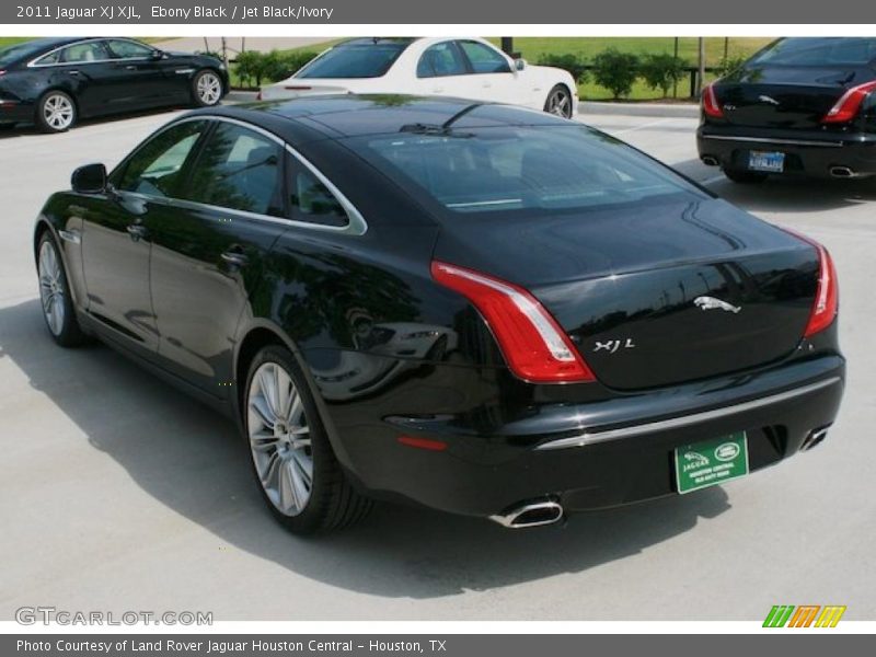 Ebony Black / Jet Black/Ivory 2011 Jaguar XJ XJL