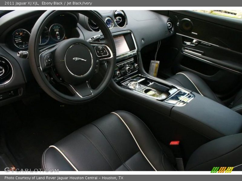 Ebony Black / Jet Black/Ivory 2011 Jaguar XJ XJL