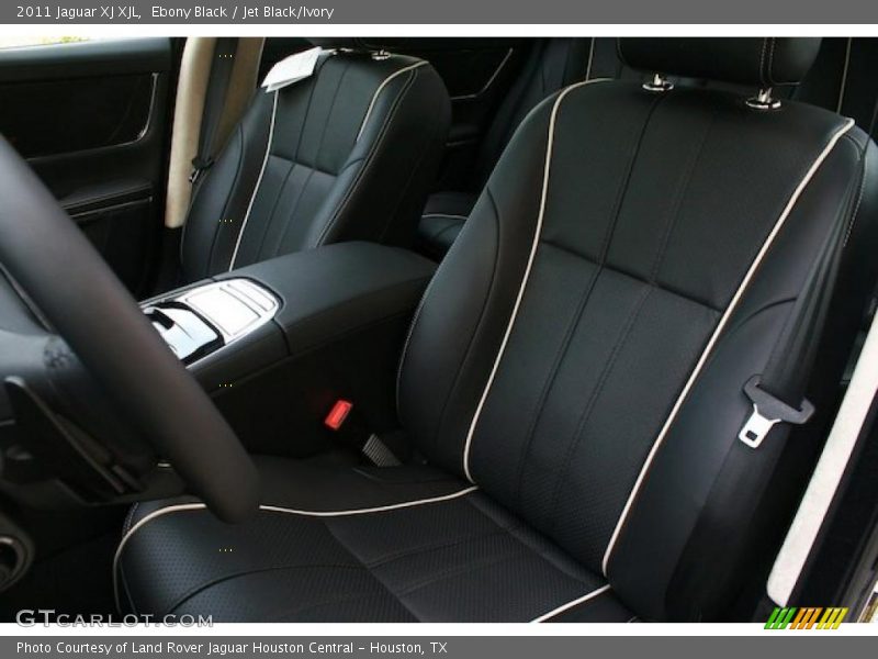 Ebony Black / Jet Black/Ivory 2011 Jaguar XJ XJL