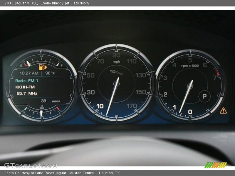 Ebony Black / Jet Black/Ivory 2011 Jaguar XJ XJL