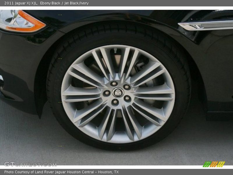 Ebony Black / Jet Black/Ivory 2011 Jaguar XJ XJL