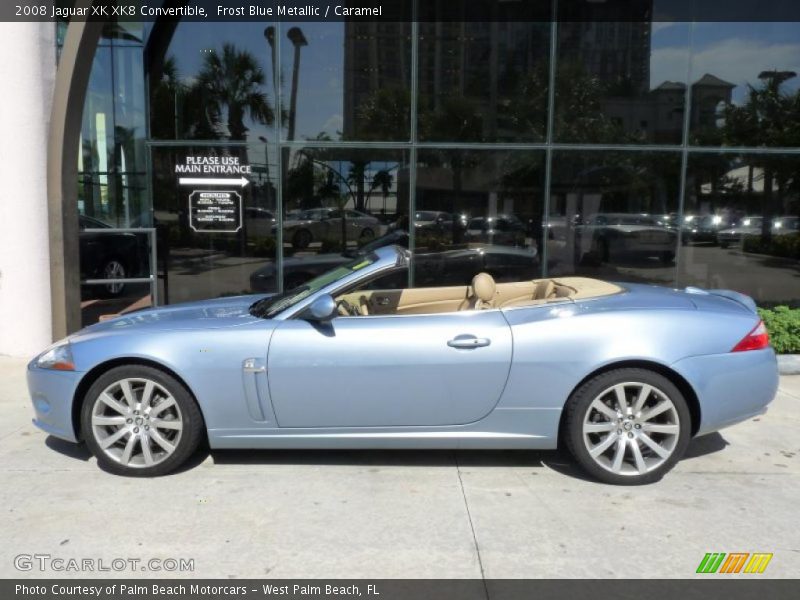 Frost Blue Metallic / Caramel 2008 Jaguar XK XK8 Convertible