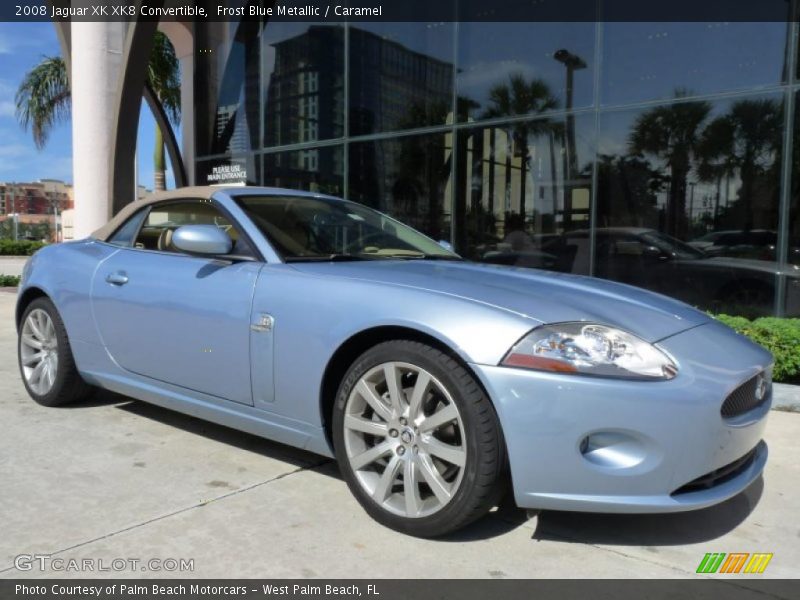 Frost Blue Metallic / Caramel 2008 Jaguar XK XK8 Convertible