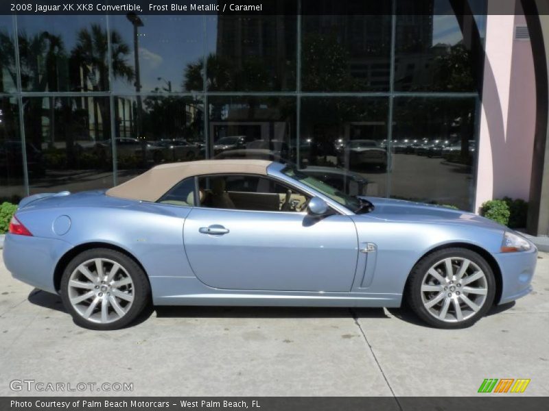 Frost Blue Metallic / Caramel 2008 Jaguar XK XK8 Convertible