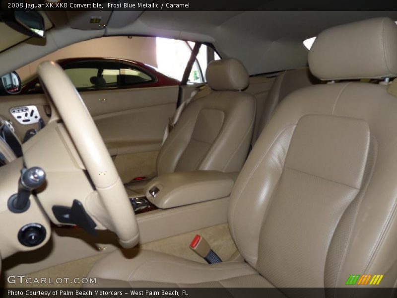 Frost Blue Metallic / Caramel 2008 Jaguar XK XK8 Convertible