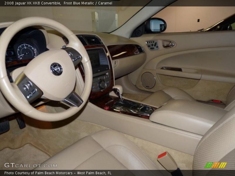 Frost Blue Metallic / Caramel 2008 Jaguar XK XK8 Convertible