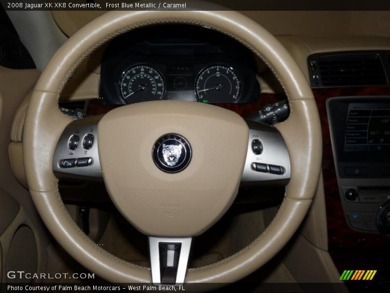 Frost Blue Metallic / Caramel 2008 Jaguar XK XK8 Convertible