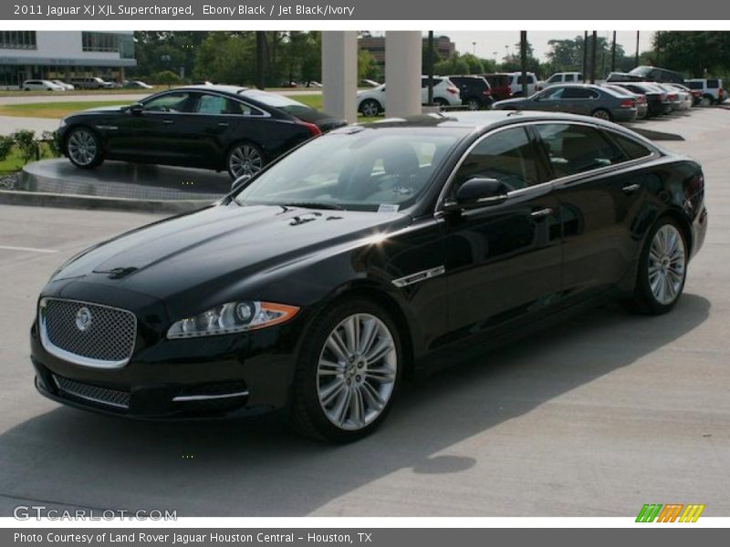 Ebony Black / Jet Black/Ivory 2011 Jaguar XJ XJL Supercharged