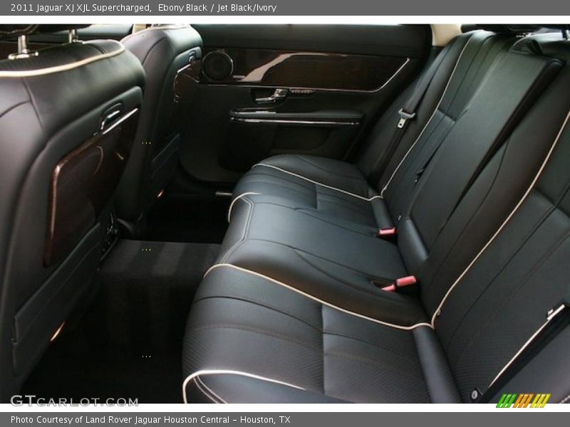 Ebony Black / Jet Black/Ivory 2011 Jaguar XJ XJL Supercharged