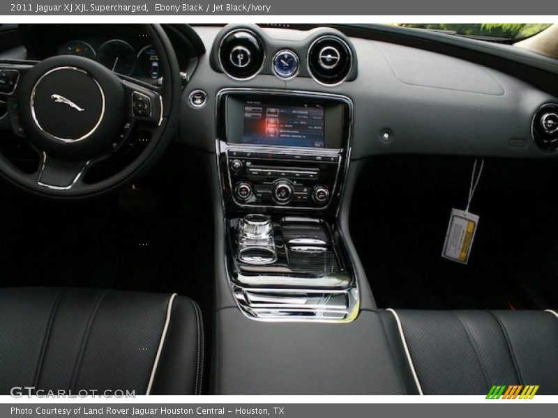 Ebony Black / Jet Black/Ivory 2011 Jaguar XJ XJL Supercharged