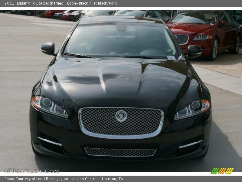 Ebony Black / Jet Black/Ivory 2011 Jaguar XJ XJL Supercharged