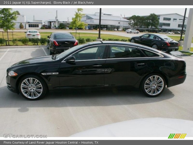 Ebony Black / Jet Black/Ivory 2011 Jaguar XJ XJL Supercharged