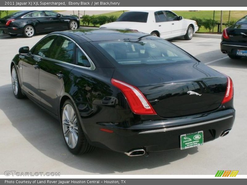 Ebony Black / Jet Black/Ivory 2011 Jaguar XJ XJL Supercharged