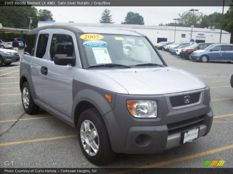 Satin Silver Metallic / Gray/Blue 2005 Honda Element LX AWD