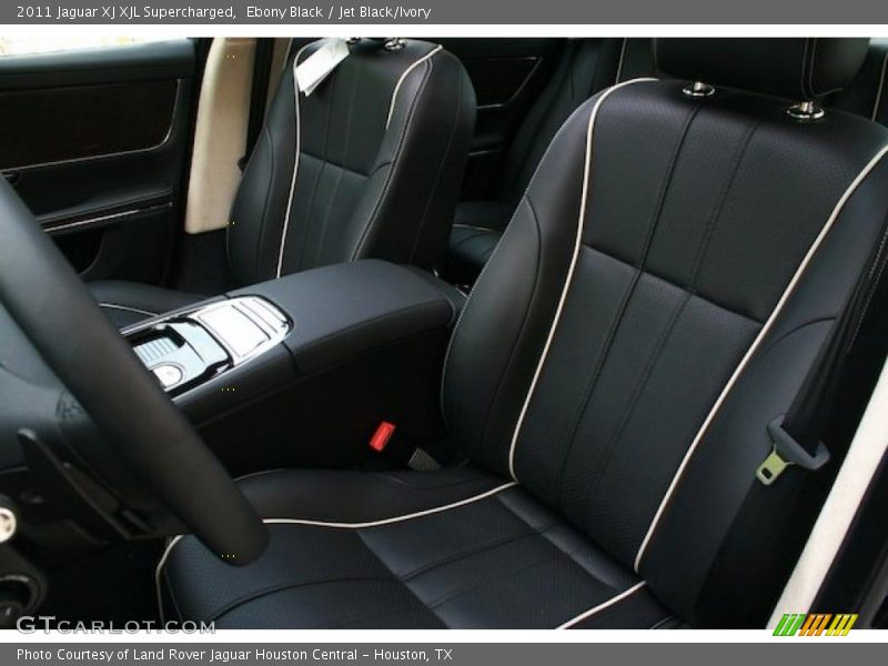 Ebony Black / Jet Black/Ivory 2011 Jaguar XJ XJL Supercharged
