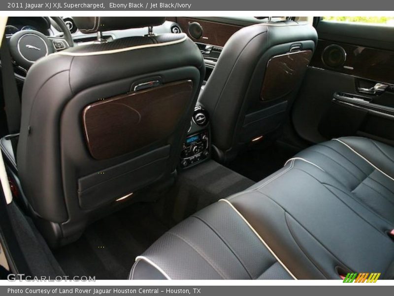 Ebony Black / Jet Black/Ivory 2011 Jaguar XJ XJL Supercharged