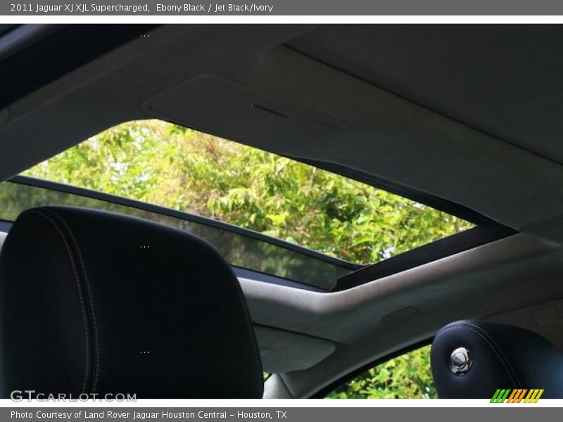 Ebony Black / Jet Black/Ivory 2011 Jaguar XJ XJL Supercharged