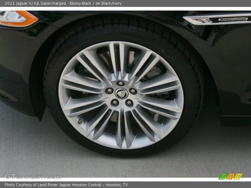 Ebony Black / Jet Black/Ivory 2011 Jaguar XJ XJL Supercharged