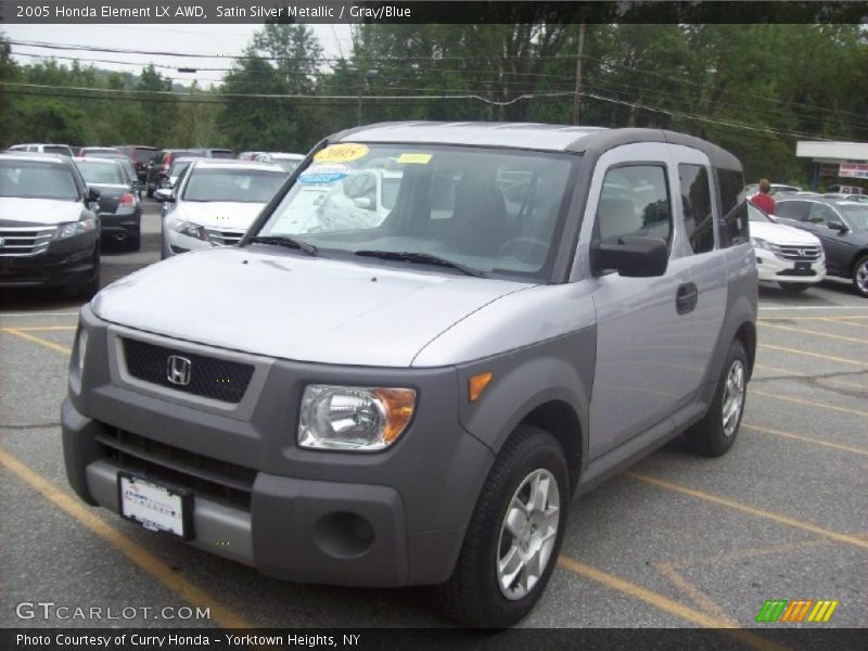 Satin Silver Metallic / Gray/Blue 2005 Honda Element LX AWD