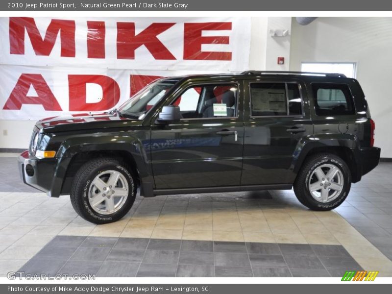 Natural Green Pearl / Dark Slate Gray 2010 Jeep Patriot Sport