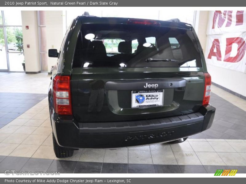 Natural Green Pearl / Dark Slate Gray 2010 Jeep Patriot Sport