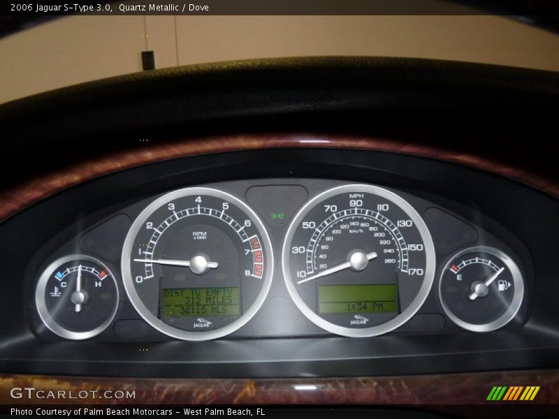 Quartz Metallic / Dove 2006 Jaguar S-Type 3.0