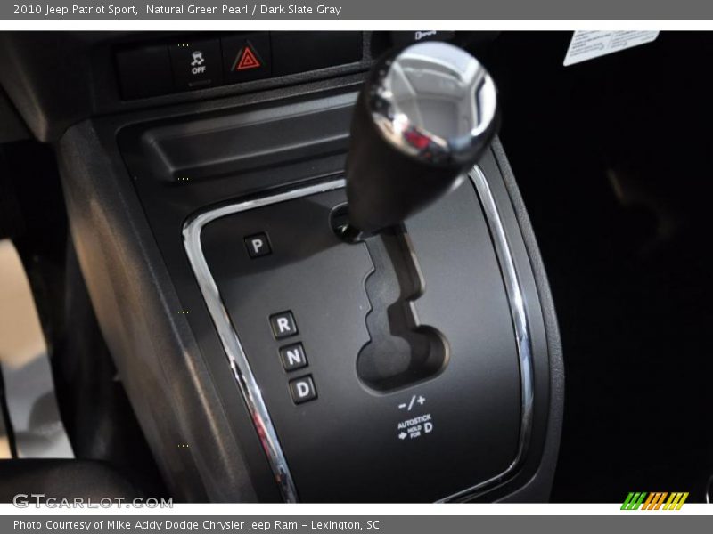 Natural Green Pearl / Dark Slate Gray 2010 Jeep Patriot Sport