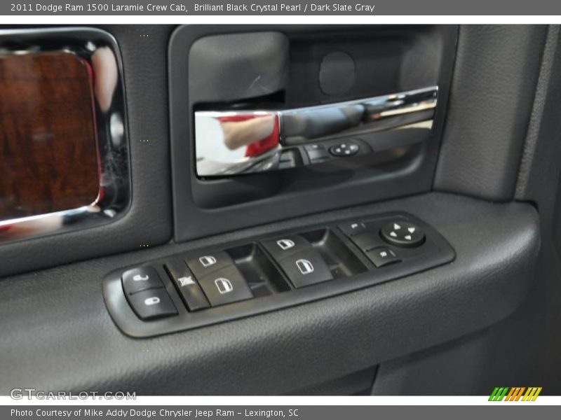 Brilliant Black Crystal Pearl / Dark Slate Gray 2011 Dodge Ram 1500 Laramie Crew Cab