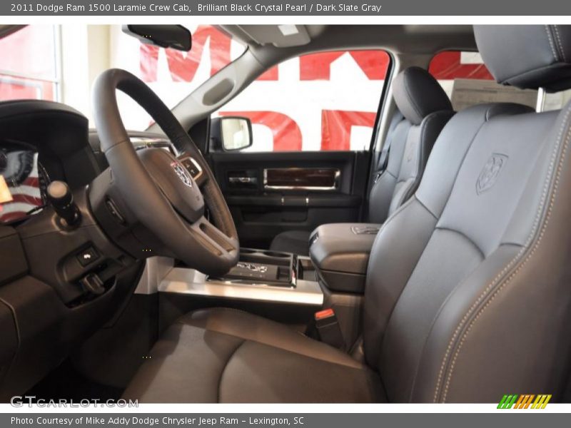 Brilliant Black Crystal Pearl / Dark Slate Gray 2011 Dodge Ram 1500 Laramie Crew Cab