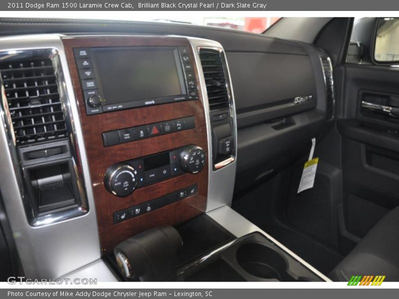 Brilliant Black Crystal Pearl / Dark Slate Gray 2011 Dodge Ram 1500 Laramie Crew Cab