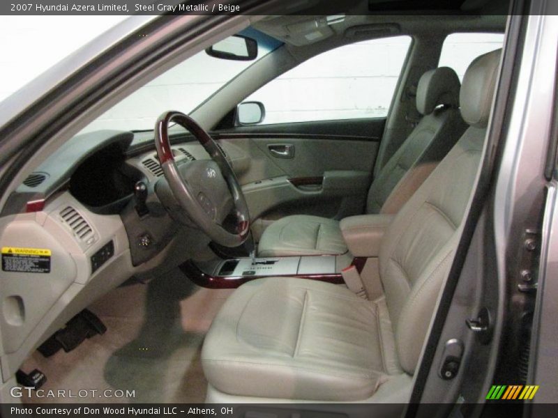 Steel Gray Metallic / Beige 2007 Hyundai Azera Limited