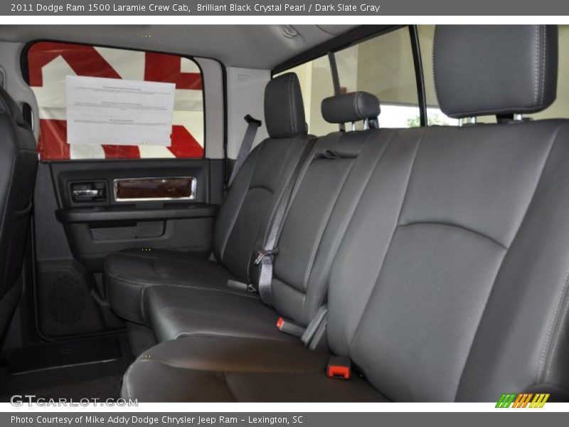Brilliant Black Crystal Pearl / Dark Slate Gray 2011 Dodge Ram 1500 Laramie Crew Cab