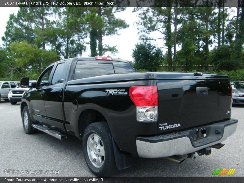 Black / Red Rock 2007 Toyota Tundra SR5 TRD Double Cab