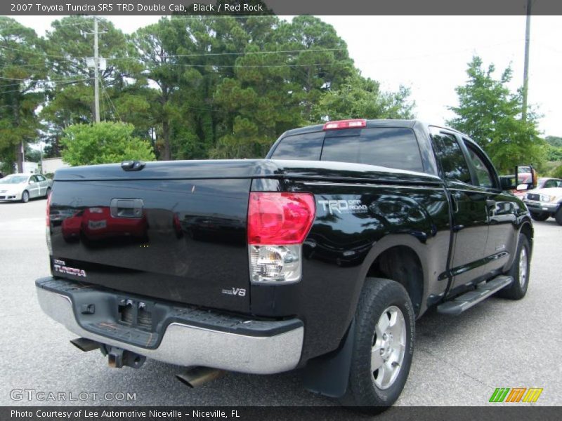 Black / Red Rock 2007 Toyota Tundra SR5 TRD Double Cab