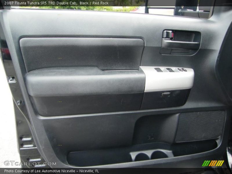 Black / Red Rock 2007 Toyota Tundra SR5 TRD Double Cab