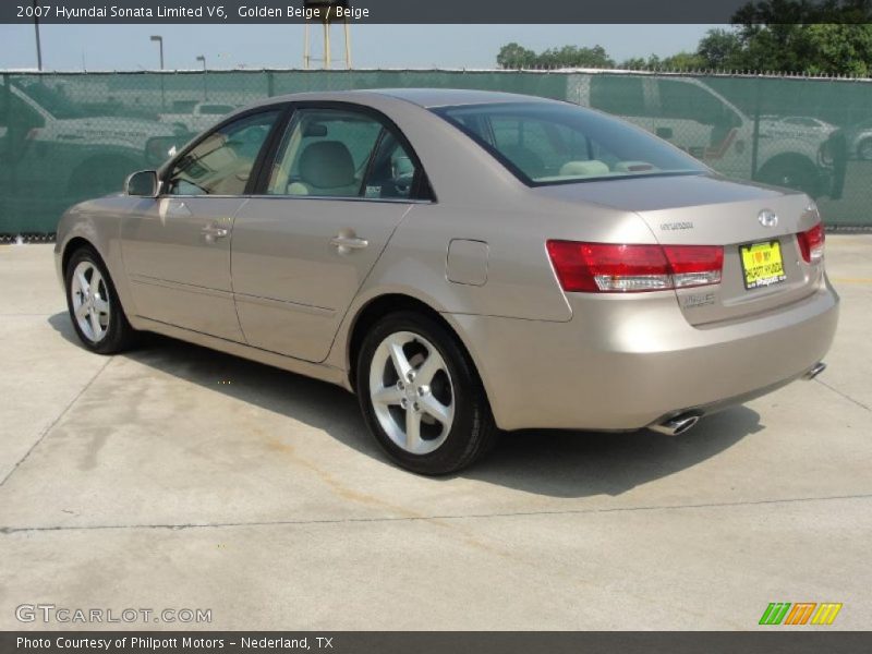 Golden Beige / Beige 2007 Hyundai Sonata Limited V6