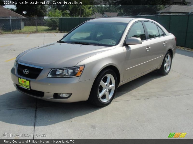 Golden Beige / Beige 2007 Hyundai Sonata Limited V6