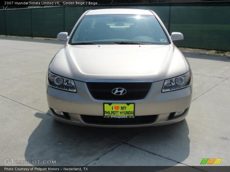Golden Beige / Beige 2007 Hyundai Sonata Limited V6