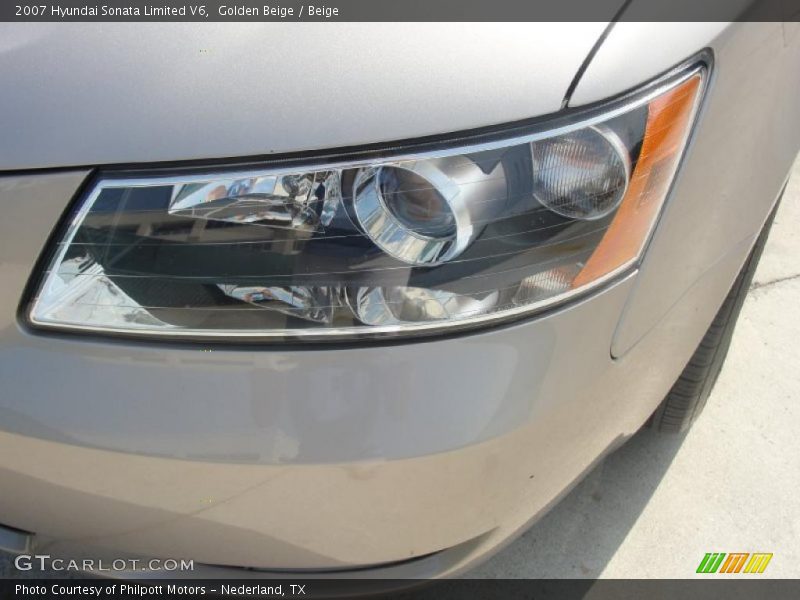 Golden Beige / Beige 2007 Hyundai Sonata Limited V6