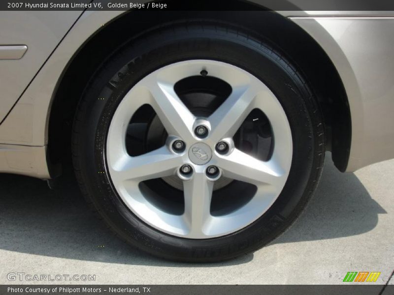 Golden Beige / Beige 2007 Hyundai Sonata Limited V6