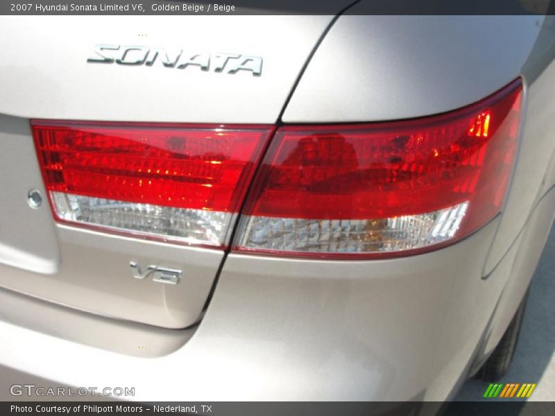 Golden Beige / Beige 2007 Hyundai Sonata Limited V6