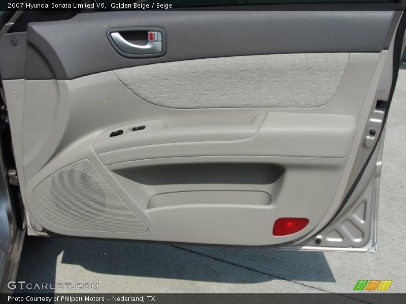 Golden Beige / Beige 2007 Hyundai Sonata Limited V6