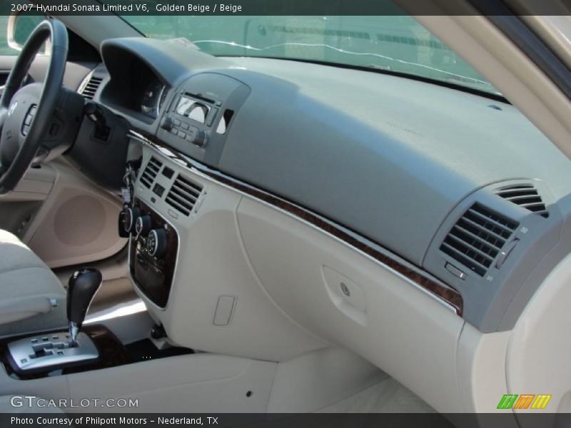 Golden Beige / Beige 2007 Hyundai Sonata Limited V6
