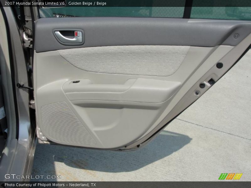 Golden Beige / Beige 2007 Hyundai Sonata Limited V6