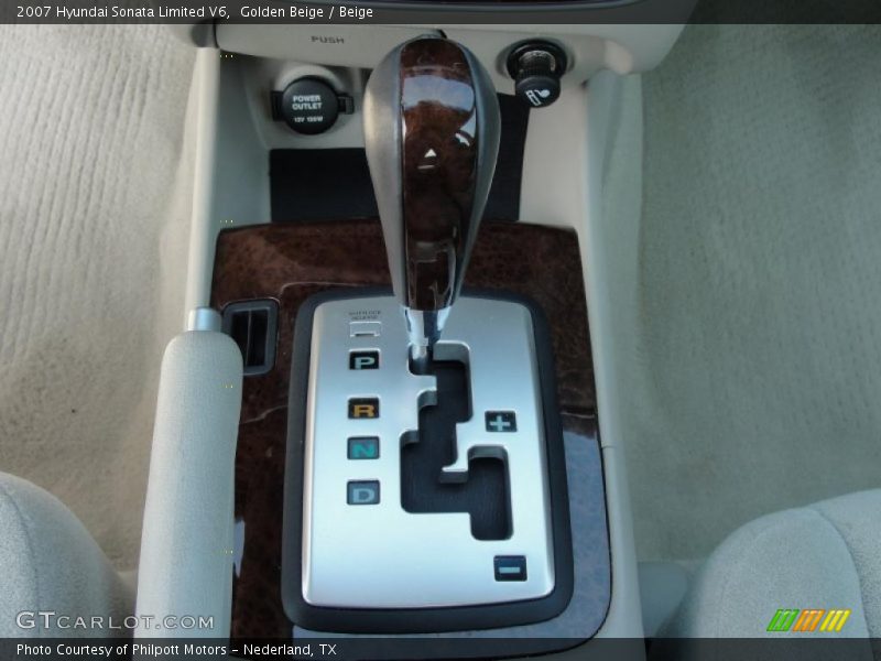 Golden Beige / Beige 2007 Hyundai Sonata Limited V6