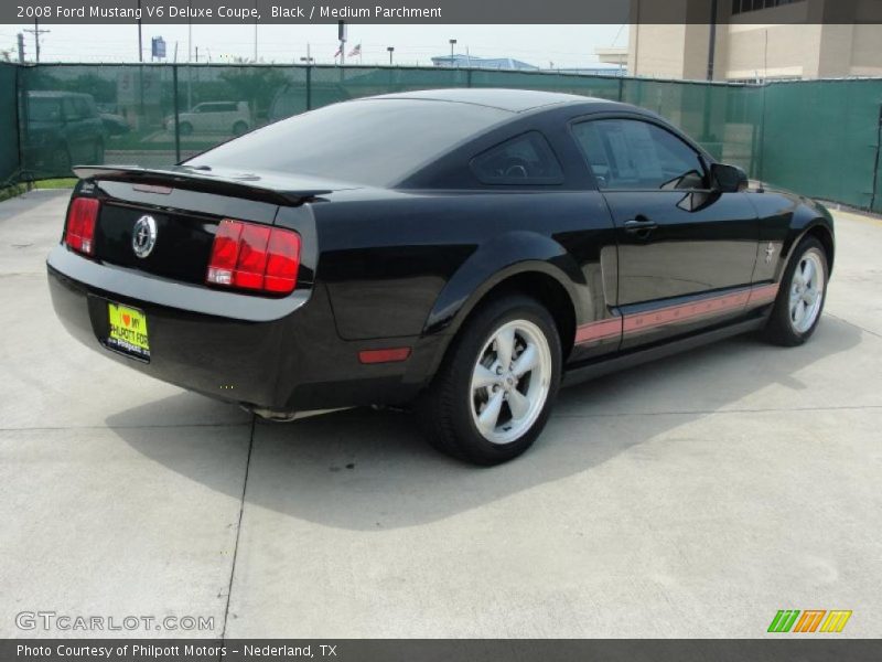 Black / Medium Parchment 2008 Ford Mustang V6 Deluxe Coupe