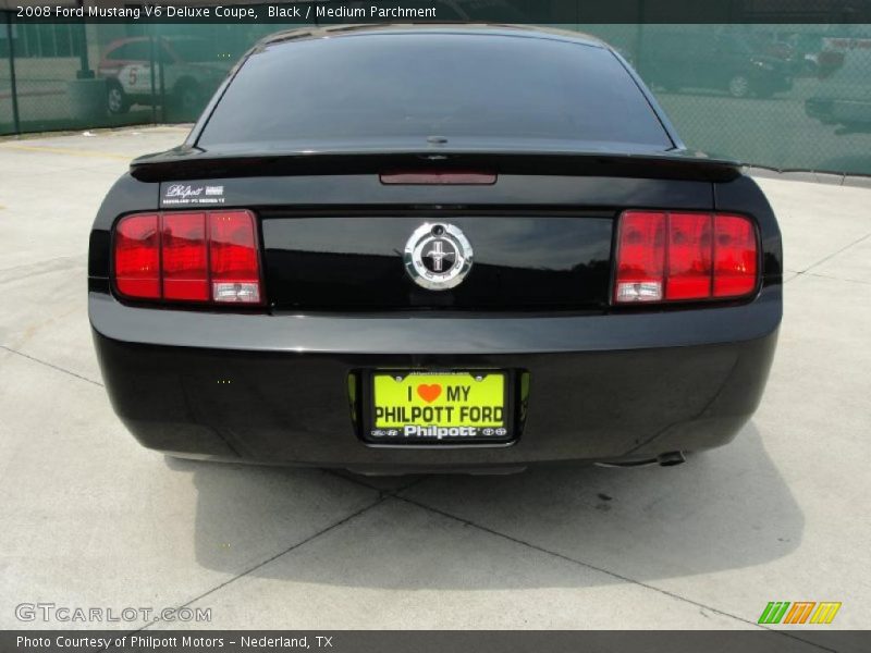 Black / Medium Parchment 2008 Ford Mustang V6 Deluxe Coupe