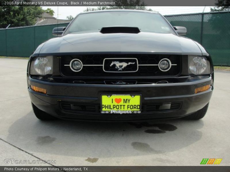 Black / Medium Parchment 2008 Ford Mustang V6 Deluxe Coupe