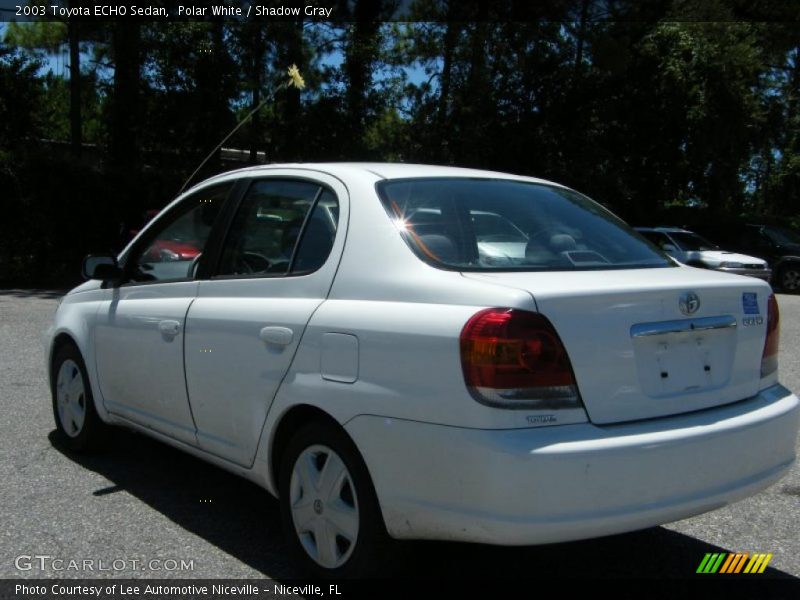 Polar White / Shadow Gray 2003 Toyota ECHO Sedan