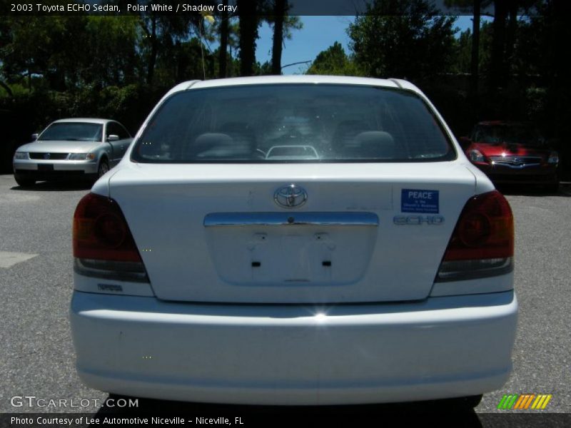 Polar White / Shadow Gray 2003 Toyota ECHO Sedan